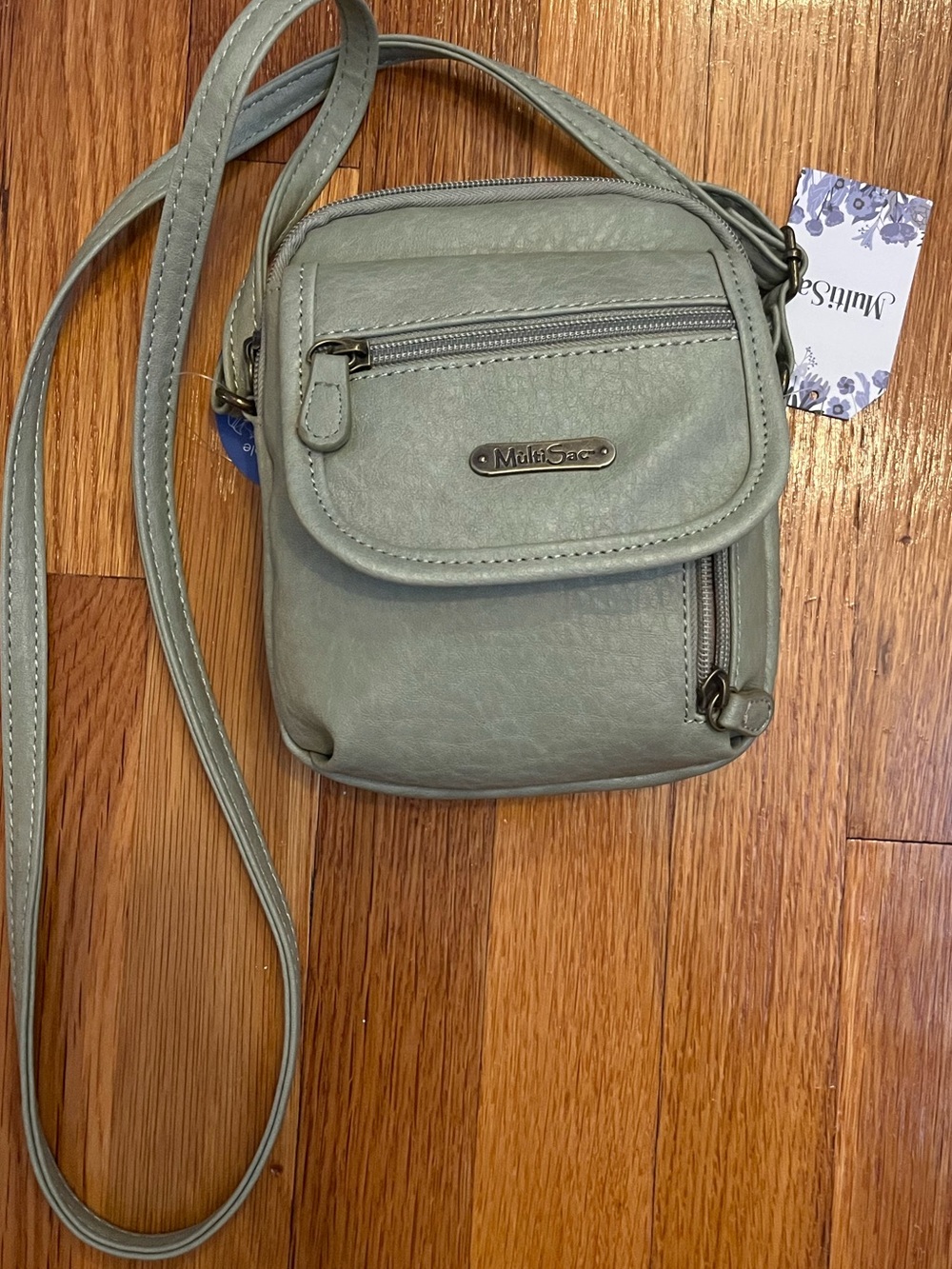 Small Crossbody Bag in Sage Green